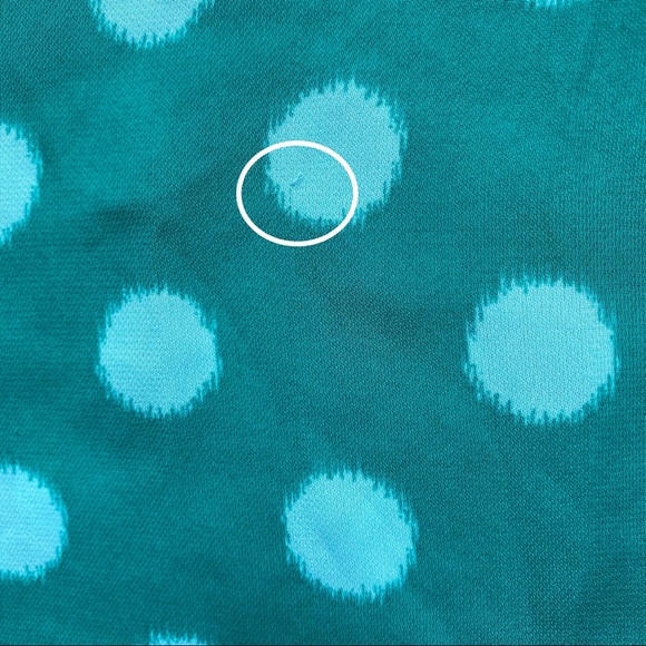 LC Lauren Conrad Semi Sheer Polka Dot Blouse - Picture 9 of 9